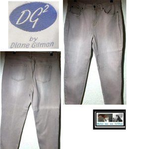 DG By Diane Gilman Beige Stretch Ankle Jeans 14P